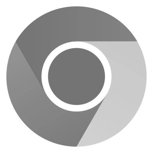 the google chrome logo, but it's in grayscale