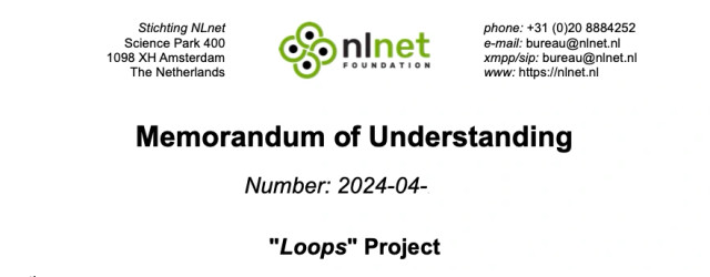 Memorandum of Understanding
Number: 2024-04-
"Loops" Project