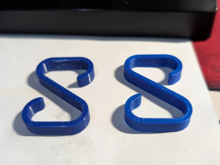 Two details. PETG from STAR PLAST on the left, ePLA-SS from eSUN on the right.