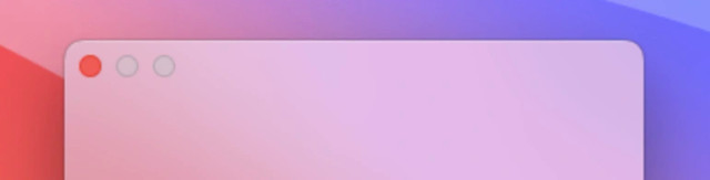 MacOS Window title bar