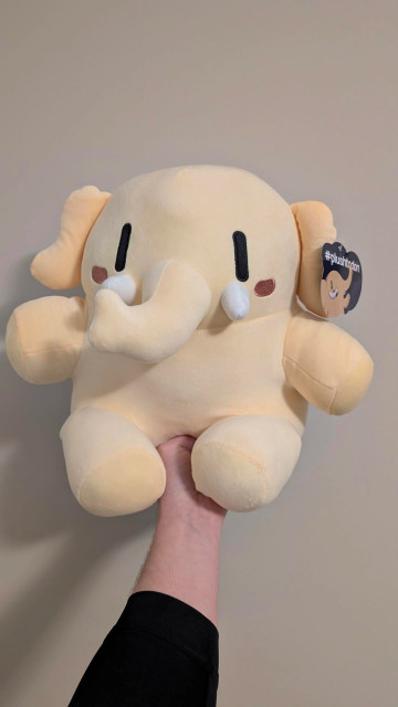 Freed mastodon plush in federation beige