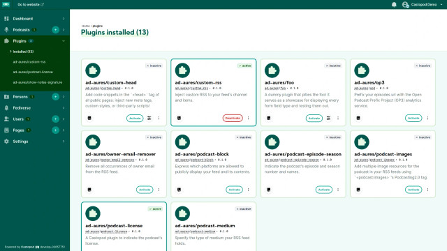 Castopod Demo Instance