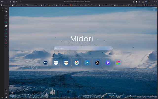 Midori Browser new design