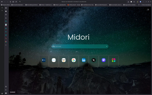 Midori Browser new design